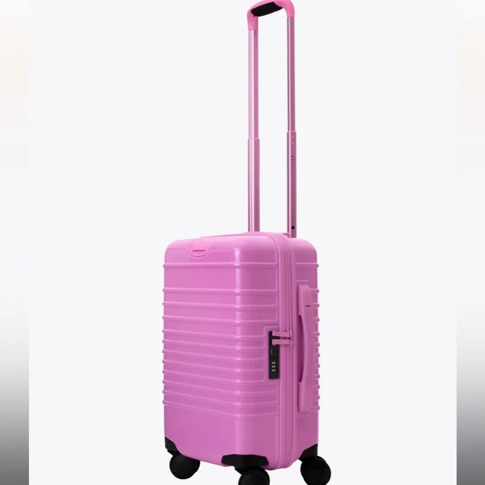 BEIS GLOSSY BERRY small Carry-On roller Luggage 2 matching packing cube/ bags - Picture 4 of 6